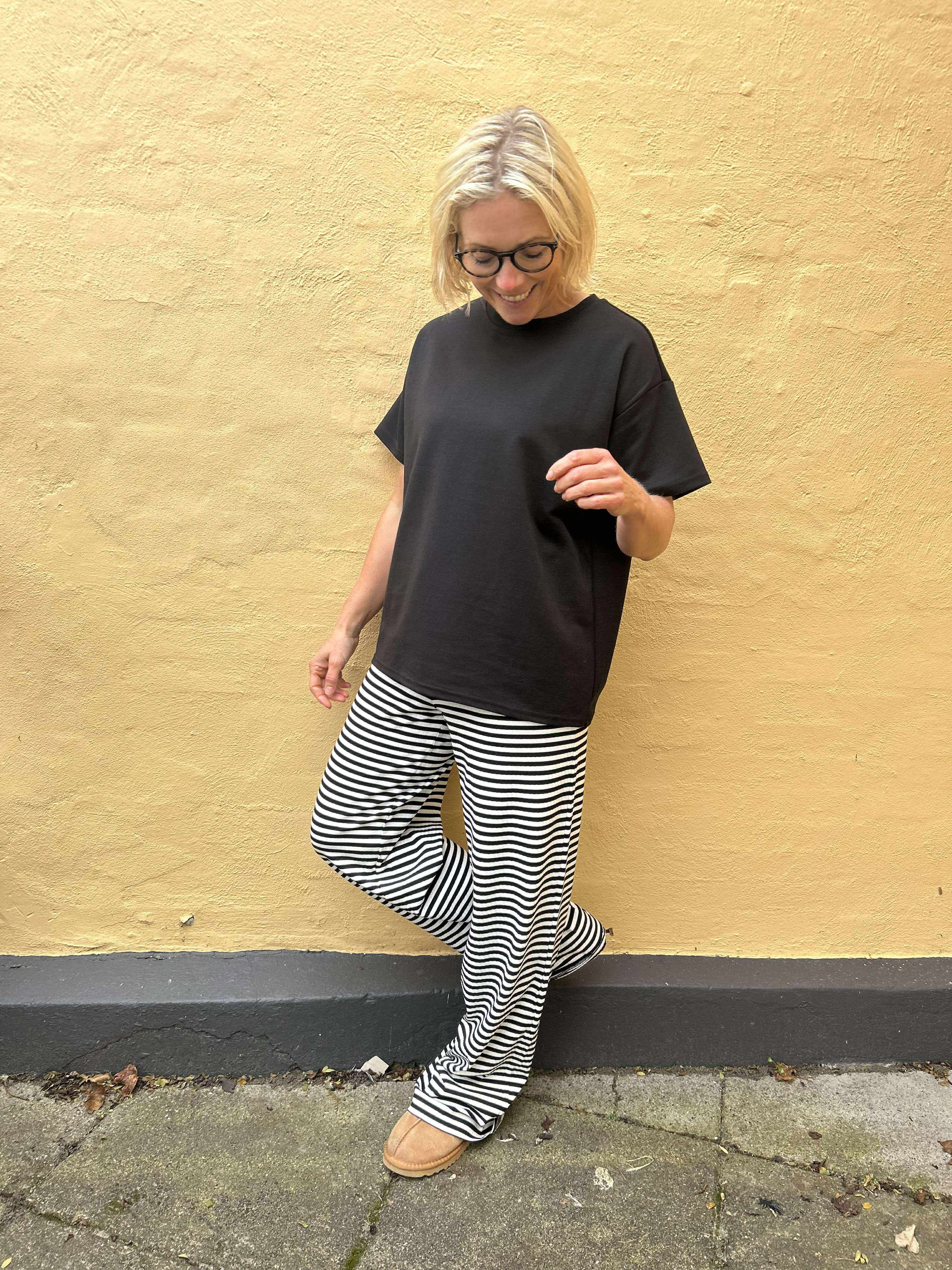 PCLAYA Trousers - Black/Strib